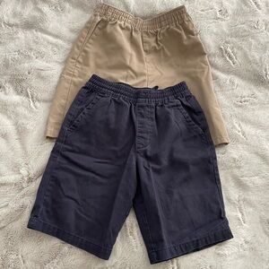 Bundle of 2  size 8 boys pull on uniform shorts EUC